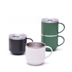 Customizable Stainless Steel Vacuum <b>Mug</b> Bottle Gift <b>Sets</b> for Business Gifts-Wine Tumbler Handgrip 6-12 Hours Thermal Insulation - Product Image 1