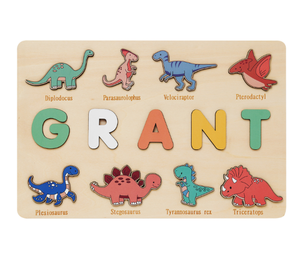 <strong>Personalised</strong> <strong>Wooden</strong> Children's Dinosaur Jigsaw Puzzle Kids Early Educational <strong>Toys</strong> - Product Image 4