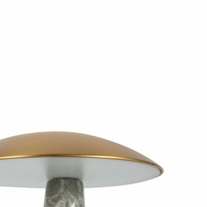 Lampe de table en forme de champignon, base en marbre, commande tactile, LED rechargeable, lumière d'ambiance pour chambre à coucher, décoration d'hôtel - Product Image 3