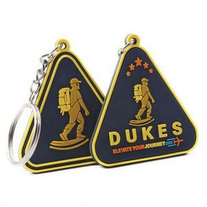 Customizable Soft PVC Keychains for Personal & Business 2D & 3D Logo Personalized Promotional Carabiners - Product Image 1