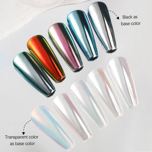 ZRKGEL 7 couleurs poudre de miroir au clair de lune holographique Buling Nail Art poudre Aurora cristal paillettes scintillantes Design pour <span class=keywords><strong>manucure</strong></span> - Product Image 6