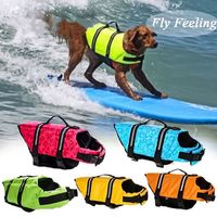 Maillot de bain gilet de sauvetage en polyester pour animaux de compagnie, best-seller transfrontalier – Vêtement aquatique de loisirs estival pour chiens de petite/moyenne taille (Bouledogues français)