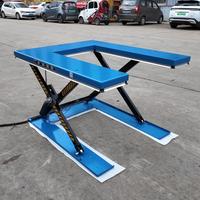 Plataforma Elevadora Hidráulica Estacionaria en Forma de U de Perfil Ultrabajo para Carga y Descarga de Palés en Almacenes