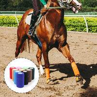 Bande adhésive non tissée cohésive respirante et élastique pour le soin des jambes des chevaux et des animaux vétérinaires