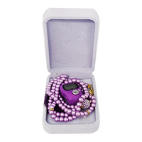 Digital Finger Tally Counter Glass 99 Tesbih avec PE Box Case Perle Perles de prière Islam Electronic Chapelet Pin Gauge for Eid Gifts