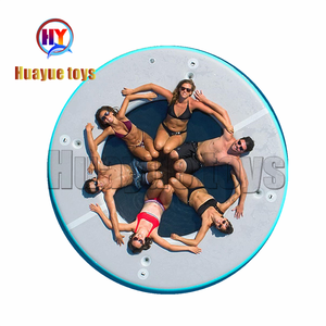 עגול מתנפח צף ים רציפי סירה לשחות פלטפורמת מים סילון סקי אוויר Dock עם בטוח נטו - Product Image 1