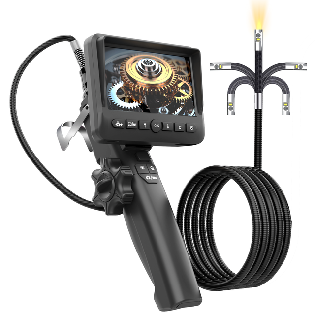 Industrial Endoscope 360 IP67 Analog Camera for Oil & Gas Pipeline Inspection Sewer Pipe Industrial Endoscope 1080P Car Engine