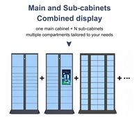 Terminal de service postal en libre-service à écran tactile avec SDK, casier de retrait et livraison, lecteur de cartes, imprimante thermique