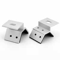 Collier de fixation pour toiture à joint debout en aluminium AL6005-T5 – Montage résidentiel facile sur toit – Conception professionnelle sans rail – Surface anodisée