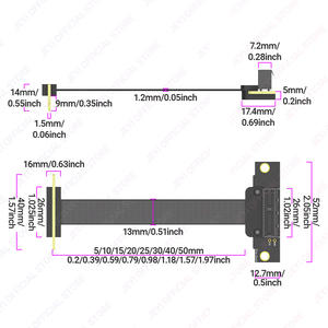 Toptan PVC PCIe 3.0/4.0 X1 uzatma kablosu 90 ° sağ açı yükseltici kart masaüstü <span class=keywords><strong>M</strong></span>.<span class=keywords><strong>2</strong></span> adaptörü için USB genişleme - Product Image 6