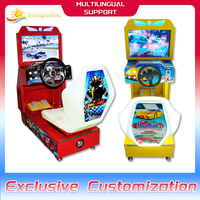 Machine de jeu vidéo d'arcade à monnayeur LCD 22 pouces, jeu de course automobile pour enfants Outrun 2, avec garantie d'un an et prise en charge de la langue anglaise