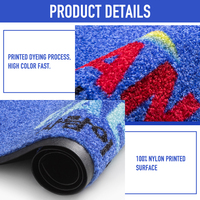 Tapis de sol personnalisé de qualité hôtelière, en nylon et caoutchouc, confortable, pour intérieur et extérieur, lieux haut de gamme, logo imprimé
