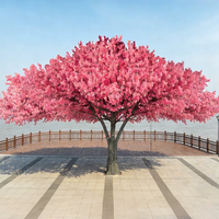 Nouvel arbre artificiel en fibre de verre de haute qualité, grand et haut, en forme de cerisier, idéal pour les décorations d'anniversaire