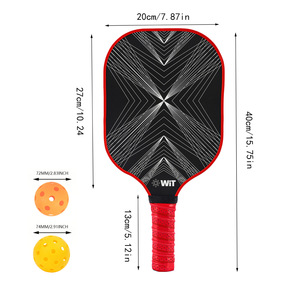 Palas de Pickleball Wit con Núcleo de Fibra de Vidrio, Mango Antideslizante, Bolsa de Transporte y Pelotas para Entretenimiento Deportivo al Aire Libre - Product Image 2