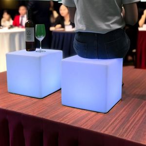 <strong>30x30</strong> LED <strong>Cube</strong> Rechargeable Colors Changing Plastic Furniture LED Lighted <strong>Cube</strong> Bar Tables and Chairs