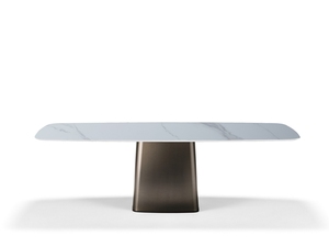 Set da Pranzo di Lusso per 6 Persone, <span class=keywords><strong>Tavolo</strong></span> in Acciaio Inox con Piano in <span class=keywords><strong>Marmo</strong></span> Nero, Oro e Pietra Sinterizzata Bianca, Estensibile, con Sedie - <span class=keywords><strong>Marmo</strong></span> Nero e Oro - Product Image 6