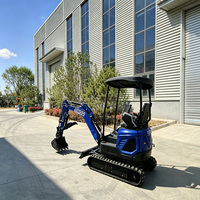 Mini-excavatrice abordable de 1 tonne, petite machine de terrassement pour les entreprises de location