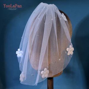 YouLaPan Peigne à cheveux de mariée élégant et unique en forme de cage à oiseaux blanche avec perles, voile de décoration faciale <span class=keywords><strong>Pai</strong></span> <span class=keywords><strong>Pai</strong></span> MA20 - Product Image 3