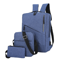 Nouvel ensemble de sacs d'école 2025 – Lot de 3 sacs pour hommes et femmes, sacs à dos et sacoche pour ordinateur portable