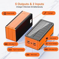 Chargeur solaire portable Oraimo PD 22,5 W 50 000 mAh 20 000 mAh avec lampe, batterie externe 30 000 mAh 50 000 mAh étanche IP66