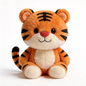 Juguete de Peluche de Tigre Naranja al por Mayor, Peluche de Tigre Suave, Lindo Juguete de Peluche de Tigre Personalizado - Product Image 4