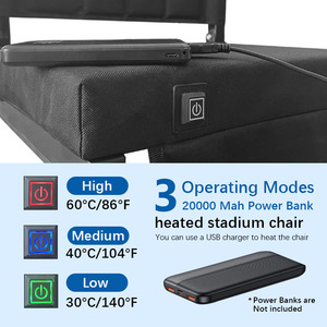 600D Oxford vải di động có thể gập lại cắm trại sân vận động ghế với chức năng lưu trữ tùy chỉnh màu sắc tất cả các mùa sử dụng - Product Image 3