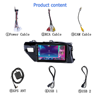 Lecteur multimédia de navigation de voiture Android 13 pouces 8 core 4 + 64gb pour Toyota Hilux revo RHD 2016-2018 GPS WIFI lecteur DVD de voiture