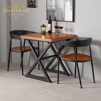 Foshan restaurant table à manger ensemble taille personnalisée café lait thé boutique tabouret décontracté restauration rapide restaurant table à manger et chaise ensemble