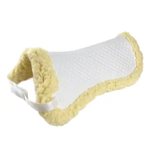 High Quality Sherpa Fleece Half Pad Horse Equipment Harness Products white horse saddle