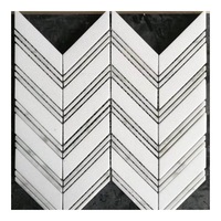 Prix d'usine irrégulière Italie Bianco Carrara blanc marbre naturel hexagone pierre cuisine dosseret mosaïque carrelage