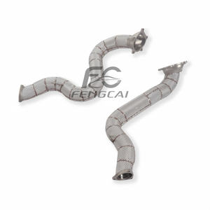 Collecteur d'échappement à haut débit pour <span class=keywords><strong>Audi</strong></span> <span class=keywords><strong>RS6</strong></span> RS7 <span class=keywords><strong>C7</strong></span> 4.0T V8, tuyau d'échappement modifié, <span class=keywords><strong>performance</strong></span> de course - Product Image 3