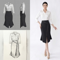 Ensembles de costumes pour femmes, vêtements de bureau pour femmes, robe formelle en polyester pour une image professionnelle, OEM ODM