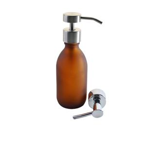 Flacons en verre ambré pour <span class=keywords><strong>savon</strong></span> moussant, distributeur de <span class=keywords><strong>savon</strong></span> en verre, pompes métalliques, 500 ml, 300 ml, 200 ml - Product Image 4