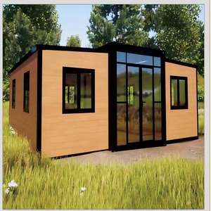 Casa Container Prefabbricata Modulare Espandibile a Doppia Ala in Stile Fattoria Moderna con Pannelli Sandwich in Acciaio da 20 Piedi - Product Image 4