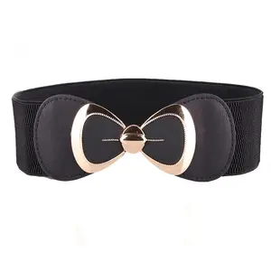 Ceinture polyvalente personnalisée à la mode ceinture coréenne pour femmes avec nœud ceinture élastique couvre-taille