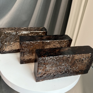 Mattoni in Vetro Cristallo ADL Marrone con Motivo Stampato UV, Blocchi di Vetro <span class=keywords><strong>Dipinti</strong></span> a Caldo per Pareti, Artigianato in Cristallo per Casa e Altri Usi - Product Image 3