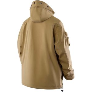 Chaqueta Cortavientos Impermeable FOXA Techwear Streetwear para Hombre, Otoño, Tela PU, Cuello Alto - Product Image 6