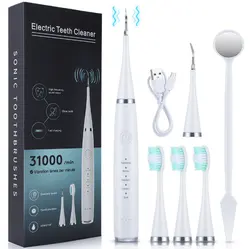 Nuevo diseño, 5 modos, kits de blanqueamiento dental ultrasónico, limpiador de dientes, cálculo de sarro, eliminación de escalador Dental, limpiador de dientes