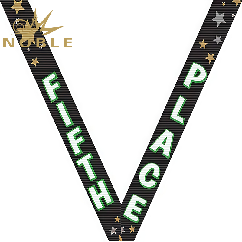 New Arrival Customized Baseball Black Sport Neck Ribbon Rolls for All Kinds of Medals Image 5