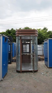 บ้านพักยามทรงสี่เหลี่ยมแบบโมเดิร์นพร้อมประตูและหน้าต่างกระจกสำหรับใช้งานกลางแจ้ง - Product Image 4