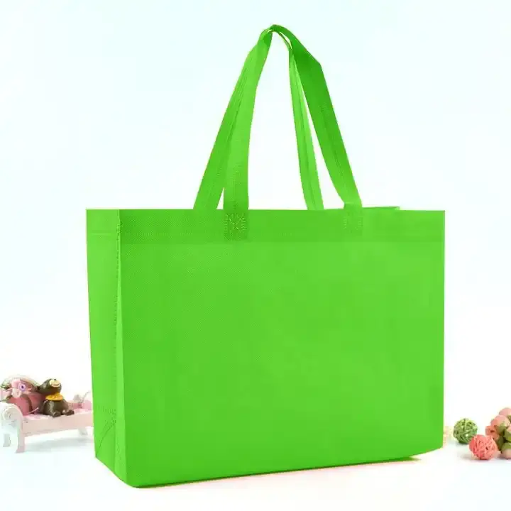 PP不織布バッグカスタマイズ可能なロゴカラー卸売環境に優しい耐久性のある折りたたみバッグショッピングギフト用