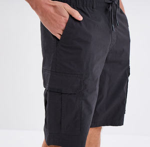 <b>Mens</b> Cotton Cargo <b>Shorts</b> Drawstring <b>Knee</b> <b>Length</b> Summer Lightweight Quick Dry Breathable Plus Size Available Beach Casual Wear - Product Image 6