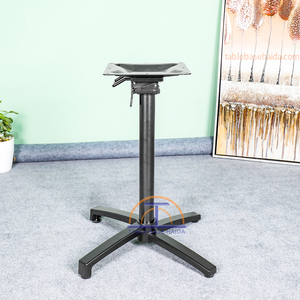 Industrial Design Metal Aluminum Folding Coffee <strong>Table</strong> <strong>Legs</strong> <strong>Foldable</strong> Outdoor Dining <strong>Table</strong> Base - Product Image 4