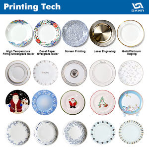 Assiettes en gros avec logo personnalisé, <span class=keywords><strong>moins</strong></span> chères, <span class=keywords><strong>vaisselle</strong></span> pour hôtel et restaurant, assiettes rondes en porcelaine blanche, ensemble d'assiettes en céramique - Product Image 5