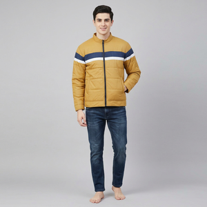 Chaqueta acolchada de invierno para hombre con cierre de cremallera abrigo grueso y cálido con capucha para actividades al aire libre - Product Image 1