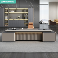 Mobilier de bureau moderne et luxueux poste de travail de table Bureau de direction en bois Table de bureau haut de gamme