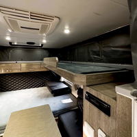 2025 nouvelle remorque de camping-car électrique 1-3 personnes caravane de voyage avec salle de bain et réfrigérateur pour le Camping en plein air