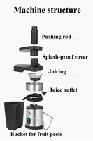 Professionele sapcentrifuge met 3 inch super-invoeropening voor hele fruit en groenten, 700 Watt