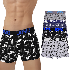 <b>Custom</b> Private Label Logo Quick Dry Mid-Rise <b>Boxer</b> Briefs Spandex/Polyester Moisture Wicking Breathable ODM Wholesale - Product Image 1