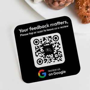 Plaque NFC personnalisée pour entreprises – Autocollant NFC pour avis <span class=keywords><strong>Google</strong></span> – Tapper pour laisser des avis <span class=keywords><strong>Google</strong></span>/Yelp - Product Image 5